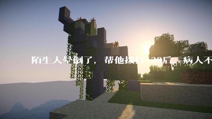 陌生人晕倒了，帮他拨打120后，病人不支付120出车费，这个费用谁来承担？