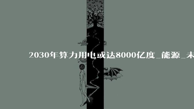 2030年算力用电或达8000亿度_能源_未来_中心