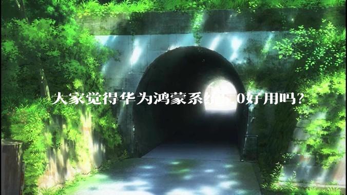 大家觉得华为鸿蒙系统5.0好用吗？