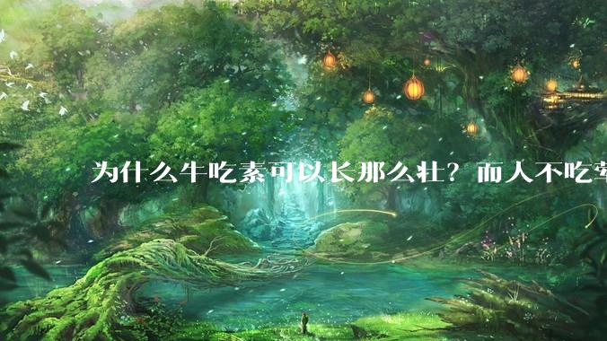 为什么牛吃素可以长那么壮？而人不吃荤就不行？